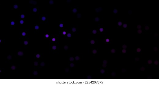 Dark purple vector background with covid-19 symbols. Simple design in abstract style with infection forms. Simple design against epidemic information.