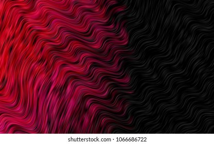 Dark Purple vector background with curved circles. Shining crooked illustration in marble style. A new texture for your  ad, booklets, leaflets.