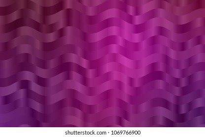Dark Purple vector background with curved circles. A vague circumflex abstract illustration with gradient. New composition for your brand book.