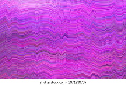 Dark Purple vector background with curved circles. Modern gradient abstract illustration with bandy lines. A new texture for your  ad, booklets, leaflets.