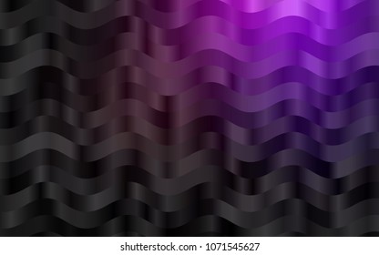Dark Purple vector background with curved circles. Creative illustration in halftone marble style with gradient. Brand-new design for your ads, poster, banner.