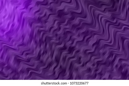 Dark Purple vector background with curved circles. Shining crooked illustration in marble style. The template for cell phone backgrounds.