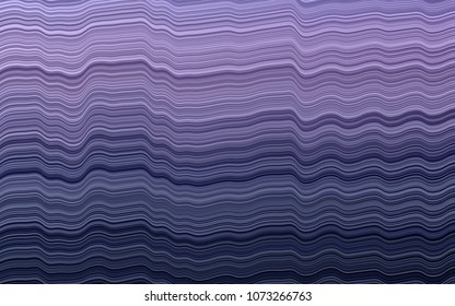 Dark Purple vector background with curved circles. A completely new color illustration in marble style. Textured wave pattern for backgrounds.