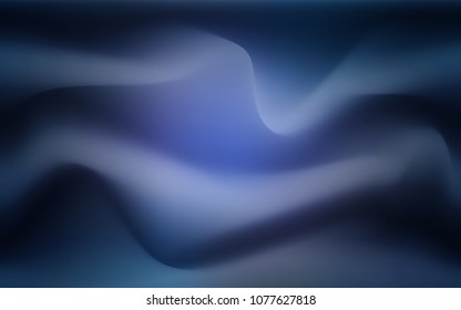 Dark Purple vector background with curved circles. Blurred geometric sample with gradient bubbles.  Marble style for your business design.