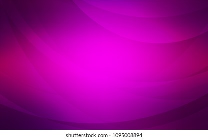 Dark Purple vector background with curved circles. A sample with blurred bubble shapes. The best blurred design for your business.