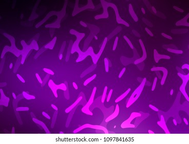 Dark Purple vector background with curved circles. Colorful abstract illustration with gradient lines. Marble style for your business design.