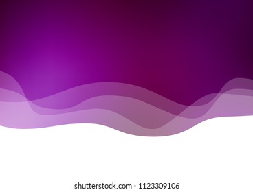 Dark Purple vector background with curved circles. Shining crooked illustration in marble style. A completely new template for your business design.