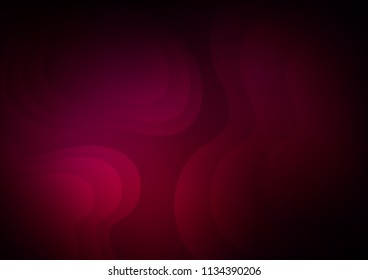 Dark Purple vector background with curved circles. Geometric illustration in marble style with gradient.  The elegant pattern for brand book.