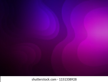 Dark Purple vector background with curved circles. Geometric illustration in marble style with gradient.  Marble design for your web site.