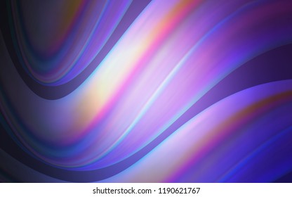 Dark Purple vector background with curved circles. Colorful illustration in abstract marble style with gradient. New composition for your brand book.