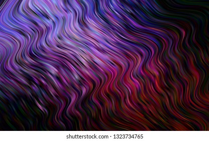 Dark Purple vector background with curved circles. A completely new color illustration in marble style. A completely new marble design for your business.