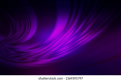 Dark Purple vector background with curved lines. Brand new colorful illustration in simple style. New composition for your brand book.