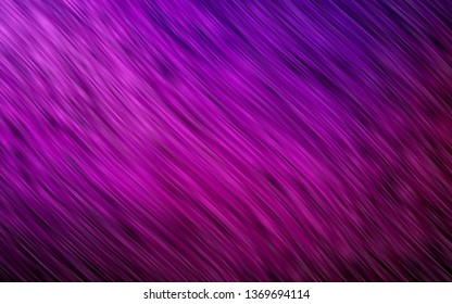 Dark Purple vector background with curved circles. Glitter abstract illustration with wry lines. Marble style for your business design.
