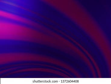 Dark Purple vector background with curved circles. Colorful illustration in abstract marble style with gradient. Marble style for your business design.