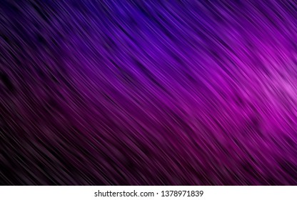Dark Purple vector background with curved circles. Shining crooked illustration in marble style. Textured wave pattern for backgrounds.