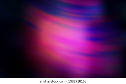 Dark Purple vector background with curved lines. A circumflex abstract illustration with gradient. Brand new design for your ads, poster, banner.