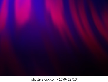 Dark Purple vector background with curved circles. Creative geometric illustration in marble style with gradient. Pattern for your business design.