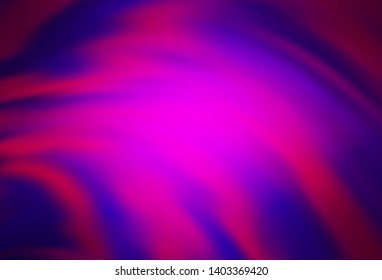 Dark Purple vector background with curved lines. A circumflex abstract illustration with gradient. Pattern for your business design.