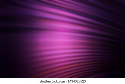 Dark Purple vector background with curved lines. Geometric illustration in abstract style with gradient.  New composition for your brand book.