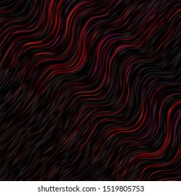 Dark Purple vector background with curved lines. Colorful illustration, which consists of curves. Template for your UI design.