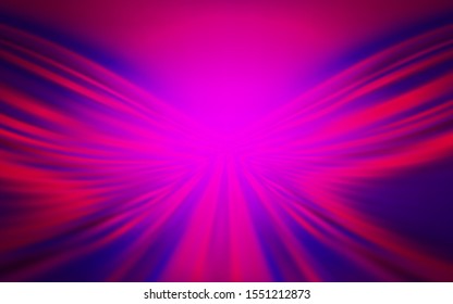Dark Purple vector background with curved lines. Colorful illustration in abstract style with gradient. A completely new template for your design.