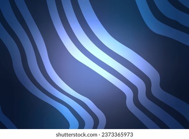 Dunkelvioletter Vektorhintergrund mit geschwungenen Linien. Kreative Illustration im Stil der Halbfone mit Farbverlauf. Abstraktes Design für Ihre Website.