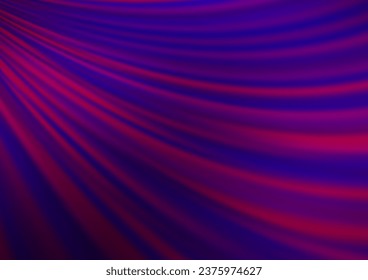 Dark Purple vector background with curved circles. Creative illustration in halftone marble style with gradient. Marble style for your business design.