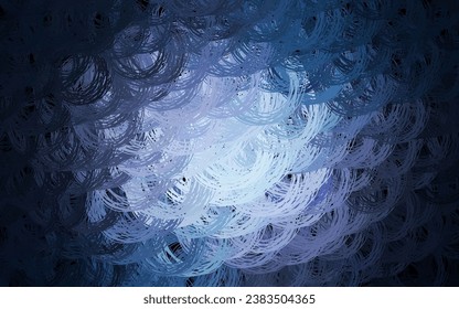 Dark Purple vector background with curved lines. Colorful geometric sample with gradient lines.  Simple template for your design.