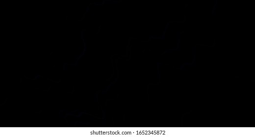 Fondo vector púrpura oscuro con curvas. Ilustración de degradado abstracta con líneas de desgaste. Patrón para sitios web, páginas de inicio.