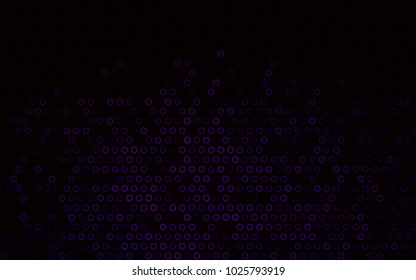 Dark Purple vector  background with dots. Blurred decorative design in abstract style with bubbles. Beautiful design for your business natural advert.