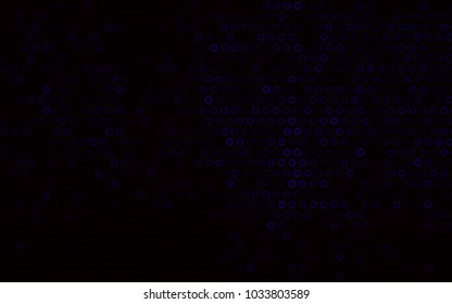 Dark Purple vector  background with dots. Glitter abstract illustration with blurred drops of rain. Pattern can be used as texture of water, rain drops.