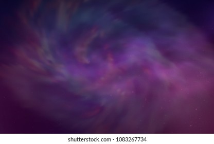 Dark Purple vector background with galaxy stars. Modern abstract illustration with Big Dipper stars. Pattern for astrology websites.
