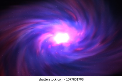 Dark Purple vector background with galaxy stars. Space stars on blurred abstract background with gradient. Pattern for astronomy websites.