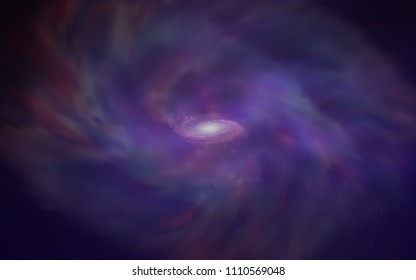 Dark Purple vector background with galaxy stars. Space stars on blurred abstract background with gradient. Pattern for astrology websites.