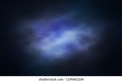 Dark Purple vector background with galaxy stars. Shining illustration with sky stars on abstract template. Pattern for astronomy websites.
