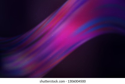 Dark Purple vector background with galaxy stars. Modern abstract illustration with Big Dipper stars. Pattern for astrology websites.