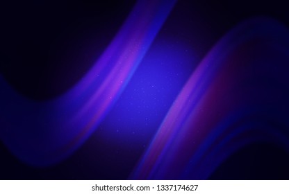 Dark Purple vector background with galaxy stars. Shining illustration with sky stars on abstract template. Pattern for astrology websites.