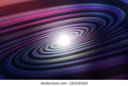 Dark Purple vector background with galaxy stars. Blurred decorative design in simple style with galaxy stars. Smart design for your business advert.