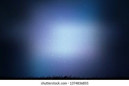 Dark Purple vector background with galaxy stars. Glitter abstract illustration with colorful cosmic stars. Pattern for astrology websites.
