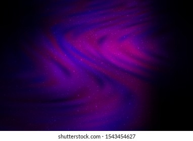 Dark Purple vector background with galaxy stars. Modern abstract illustration with Big Dipper stars. Best design for your ad, poster, banner.
