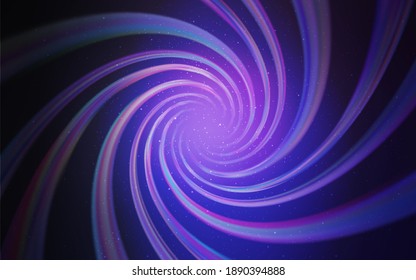 Dark Purple vector background with galaxy stars. Shining colored illustration with bright astronomical stars. Smart design for your business advert.