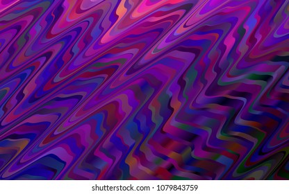 Dark Purple vector background with lamp shapes. Blurred geometric sample with gradient bubbles.  Marble style for your business design.