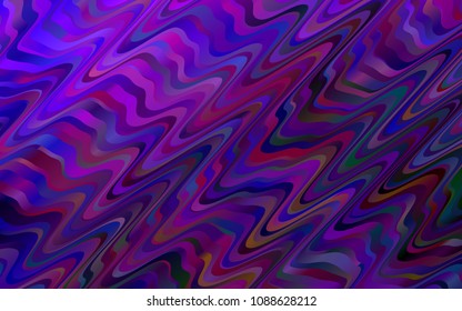 Dark Purple vector background with lamp shapes. Creative illustration in halftone marble style with gradient. A completely new template for your business design.