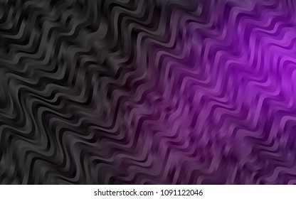 Dark Purple vector background with lamp shapes. Shining illustration, which consist of blurred lines, circles. The best blurred design for your business.