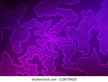 Dark Purple vector background with lamp shapes. A completely new color illustration in marble style. A completely new template for your business design.