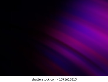 Dark Purple vector background with lamp shapes. A vague circumflex abstract illustration with gradient. A new texture for your  ad, booklets, leaflets.