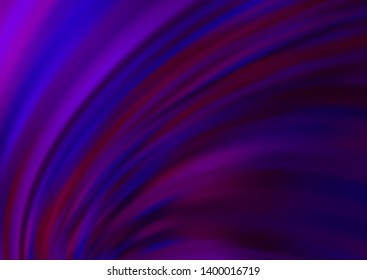 Dark Purple vector background with lamp shapes. Glitter abstract illustration with wry lines. Marble design for your web site.