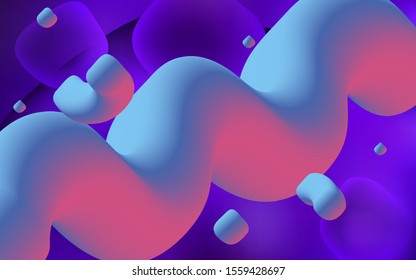 Dark Purple vector background with lamp shapes. An elegant bright illustration with gradient. A new texture for your  ad, booklets, leaflets.