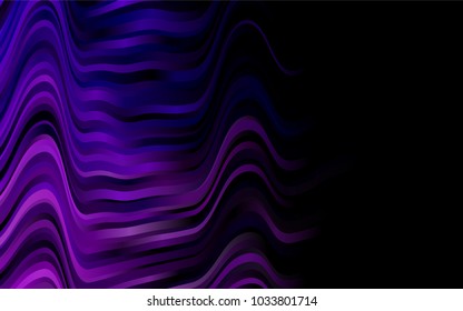 Dark Purple vector background with lava shapes. A vague circumflex abstract illustration with gradient. Marble style for your business design.
