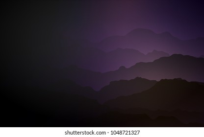Dark Purple vector background with lava shapes. A sample with blurred bubble shapes. The elegant pattern for brand book.